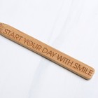 Бамбуковая зубная щётка Day with smile, 18 х 2 х 2 см - Фото 4