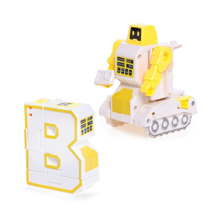 Набор роботов «Алфавит», трансформируется, световые и звуковые эффекты, 6 букв, собираются в 1 робота - фото 1909929820