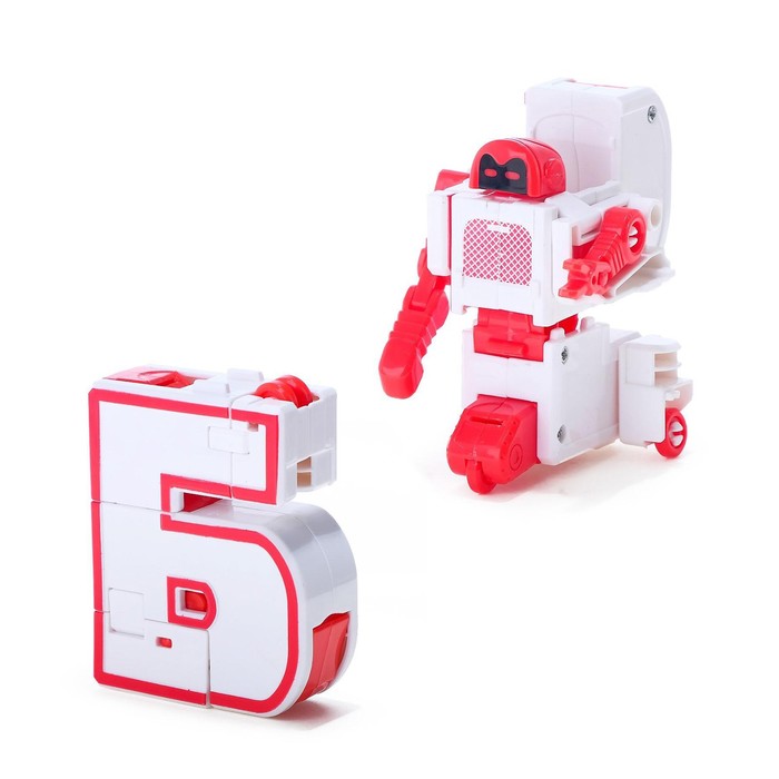 Набор роботов «Алфавит», трансформируется, световые и звуковые эффекты, 6 букв, собираются в 1 робота - фото 1909929824