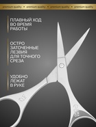 Ножницы маникюрные «Premium», загнутые, 9 см, на блистере - Фото 2