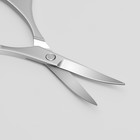 Ножницы маникюрные «Premium», загнутые, 9 см, на блистере, цвет серебристый - фото 8458486