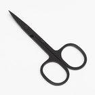 Ножницы маникюрные, узкие, загнутые, 8.8 см, чёрные - Фото 2