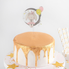 Топпер для торта «Мечтательный зайчик», 13×8 см