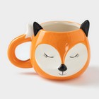 Кружка «Лисёнок», 520 мл, доломит, оранжевая - Фото 1