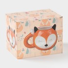 Кружка «Лисёнок», 520 мл, доломит, оранжевая - Фото 3