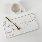 Чайная пара керамическая с ложкой «Эстетика», 2 предмета: кружка 280 мл, подставка 24×12 см, цвет белый - Фото 2