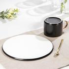 Чайная пара керамическая с ложкой «Силуэт», 2 предмета: кружка 260 мл, тарелка d=19.6 см, рисунок МИКС - Фото 4