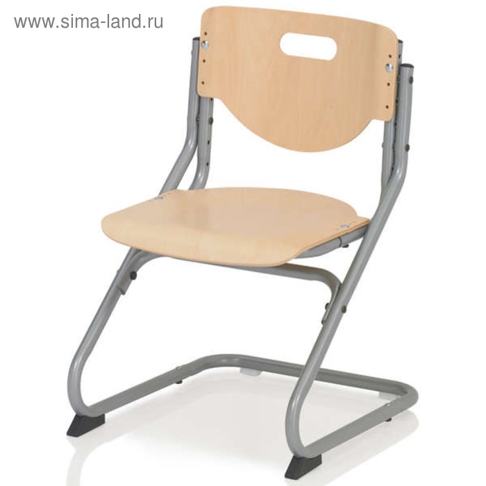 Стул Chair Plus, 470х620х470, Серебро/Бук - Фото 1