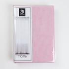 Тюль Этель 260×250 см, цвет розовый, вуаль, 100% п/э - Фото 5