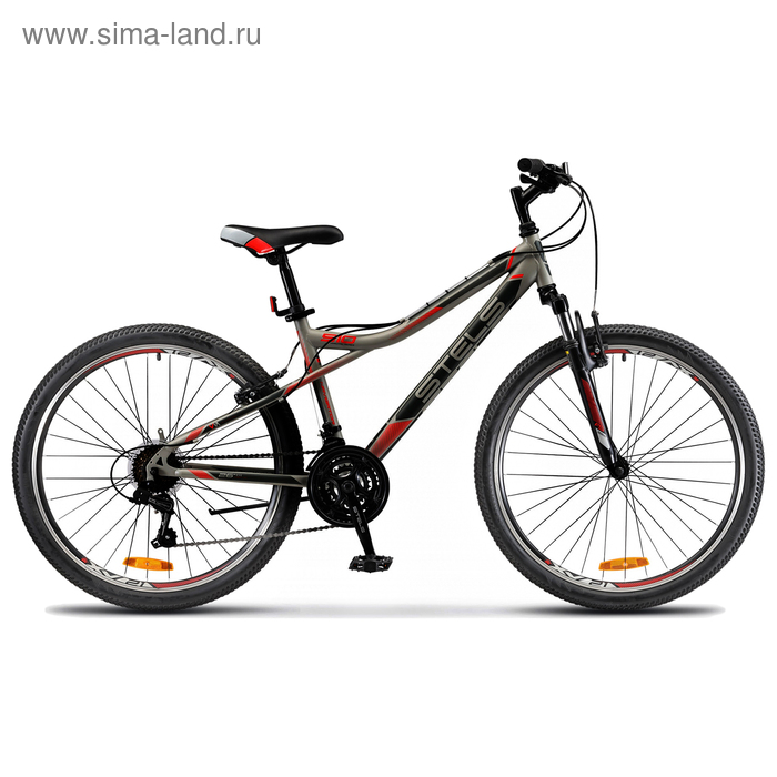 Велосипед 26" Stels Navigator-510 V, V030, цвет серый/красный, размер 16" - Фото 1