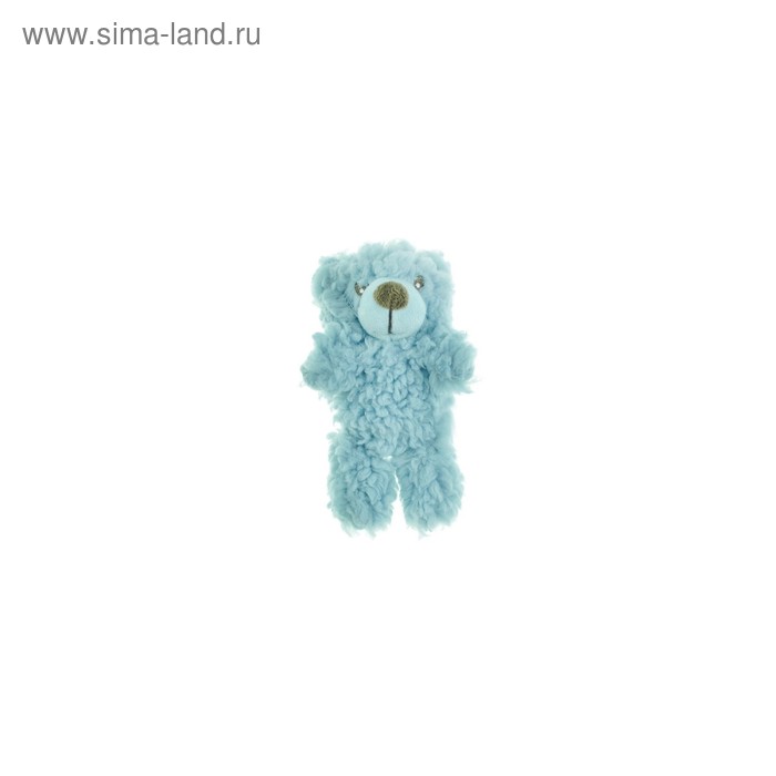Игрушка AROMADOG "Мишка малый" для собак, 6 см, голубой - Фото 1