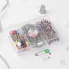 Набор булавок: портновские, с круглым концом, английские, 22 / 37 / 40 мм, 422 шт., разноцветный - Фото 5