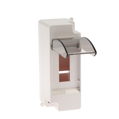 Щит TUNDRA ЩРН-П-2, на 2 модуля, IP30, с крышкой, навесной, пластик, цвет белый