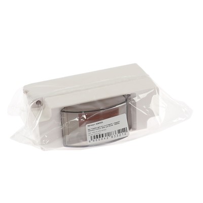 Щит TUNDRA ЩРН-П-2, на 2 модуля, IP30, с крышкой, навесной, пластик, цвет белый