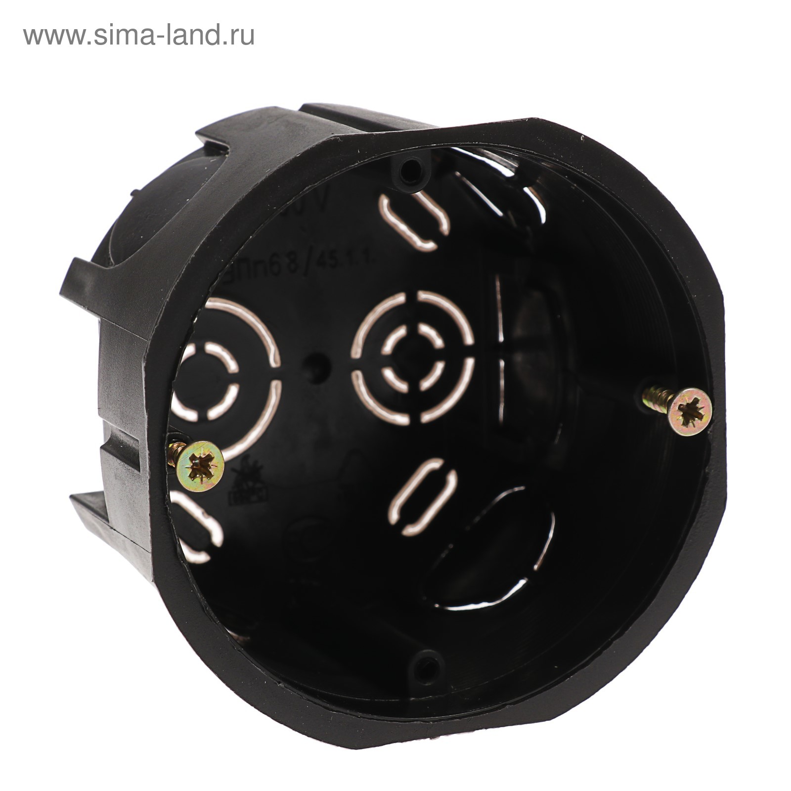 Коробка установочная TUNDRA, 68х45 мм, IP20, для сплошных стен, цвет ...