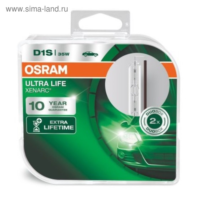 Лампа ксеноновая Osram, D1S, 85V-35 Вт, 4350K, Xenarc Ultra Life - Фото 1
