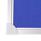 Доска c текстильным покрытием, 60 х 90 см, Calligrata REEF, в алюминиевой рамке, синяя - Фото 2