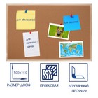 Доска пробковая 100×150 см, Calligrata, в деревянной раме - Фото 1