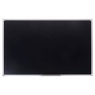 Доска магнитно-меловая, 60×90 см, ЧЁРНАЯ, Calligrata СТАНДАРТ, в алюминиевой рамке, с полочкой - Фото 2