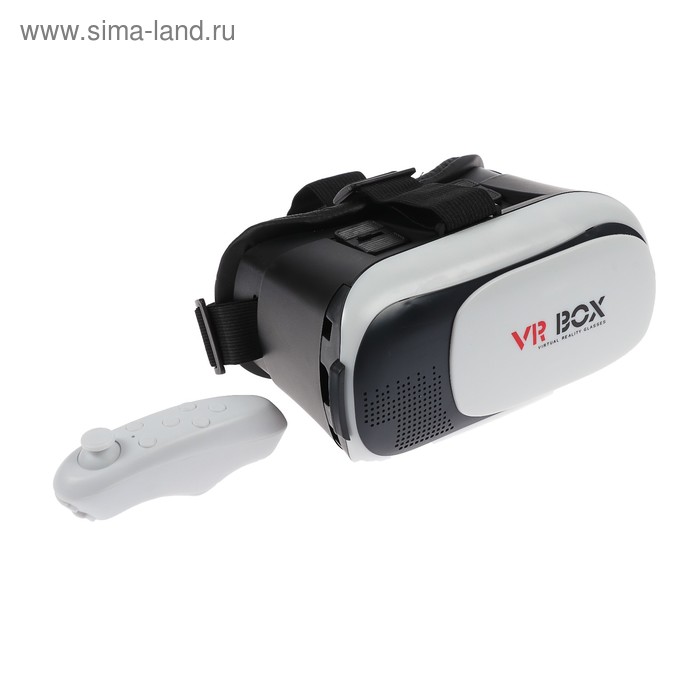 Очки виртуальной реальности VR glasses, для смартфонов 3.5"-6",BT пульт ДУ,регулировка линз - Фото 1