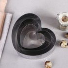 Набор форм для выпечки и выкладки «Сердце», 15х15х8,5 см, 3 шт - фото 4272531