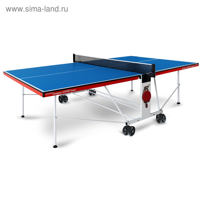Стол теннисный Start Line Compact EXPERT Indoor, с сеткой - Фото 1