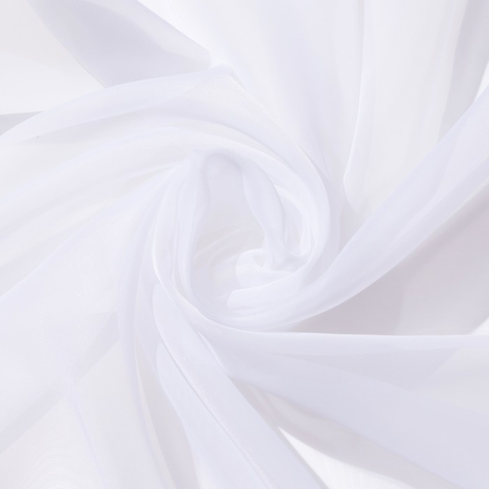 Тюль «Этель» 135×150 см, цвет белый, вуаль, 100% п/э - фото 1906999020