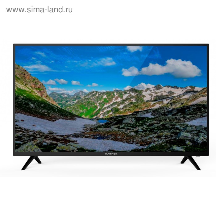 Телевизор Harper 40F750TS, 40", 1920x1080, DVB-T2/C/S2, 2xHDMI, 2xUSB, SmartTV, черный - Фото 1