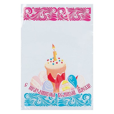 Упаковка под кулич, донная складка, 23.5×34.5/4, 25 мкм