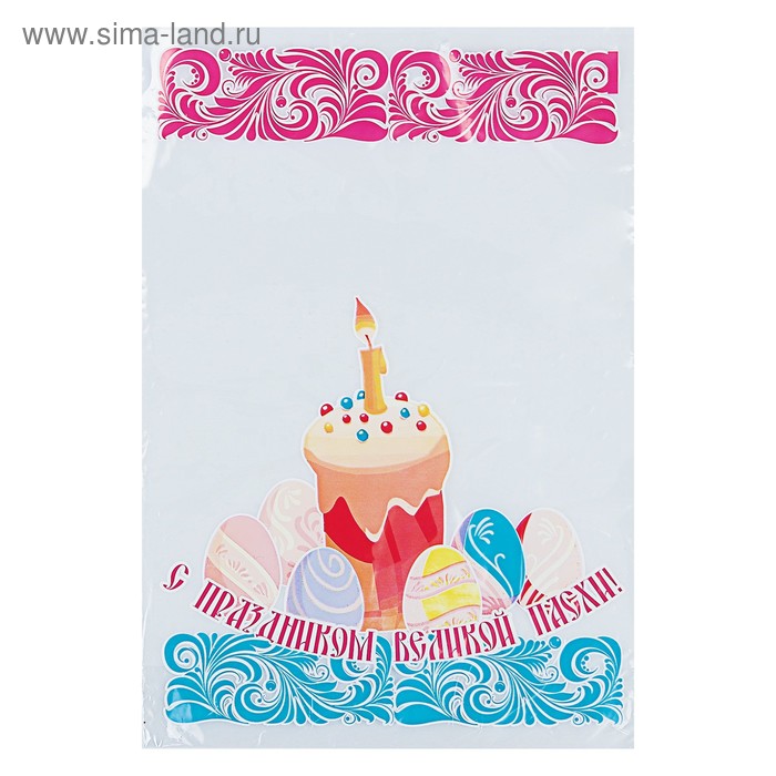 Упаковка под кулич, донная складка, 23.5×34.5/4, 25 мкм - Фото 1