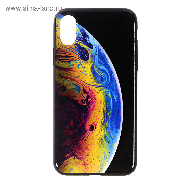 Чехол Earth для iPhone XS, силиконовый - Фото 1