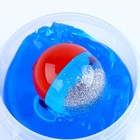 Слайм «Стекло» синий с капсулой серебро внутри, 90 г в банке, МИКС - Фото 2