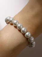 Браслет из бусин «Жемчуг. Классика», d=5.5 см, шар №10, белый - Фото 2