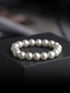 Браслет жемчуг «Бусинки» классика, шар №10, цвет белый, d=5.5 см  (артикул 543914)  большой выбор товаров оптом и в розницу по низким ценам с доставкой