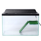 Террариум для черепах 37 л, с крышкой, полкой и лесенкой, 50×25×30 см - Фото 4