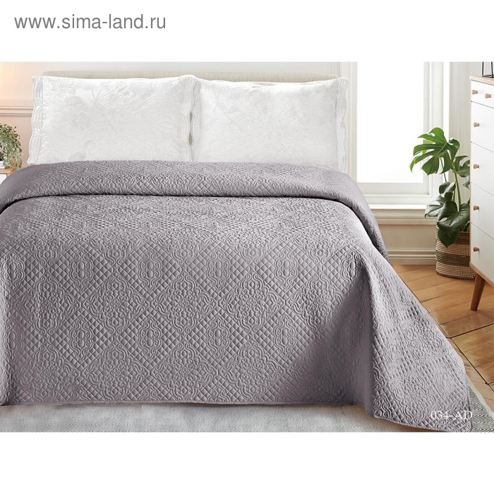 Покрывало «Андора», размер 220 × 240, цвет серый - Фото 1