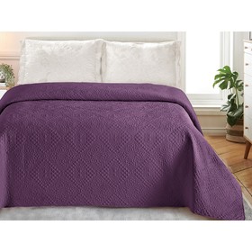 Покрывало «Андора», размер 220 × 240, цвет фиолетовый