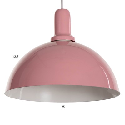 Светильник BayerLux «Локи», 1×40 Вт, E27, розовый