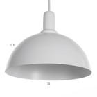 Светильник BayerLux «Локи», 1×40 Вт E27, белый - Фото 4