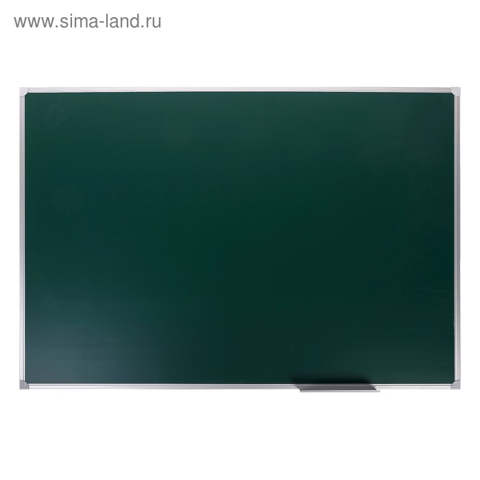 Доска магнитно-меловая, Calligrata REEF, 100×150 см, зелёная, в алюминиевой рамке, с полочкой