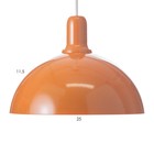 Светильник BayerLux «Локи», 1×40 Вт E27/, оранжевый - Фото 6