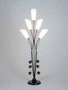 Торшер напольный BayerLux «Букет», 5×15 Вт, E27, черный, 55×28×165 см - Фото 2