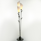 Торшер напольный BayerLux «Лепесток», 3×15 Вт, E27, черный, 28×28×153 см - Фото 2