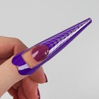Формы для ногтей, 100 шт, цвет фиолетовый - Фото 2