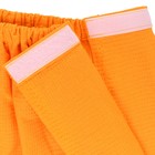 Накидка женская для сауны, 75×150 см, хлопок 100%, апельсиновая - Фото 2