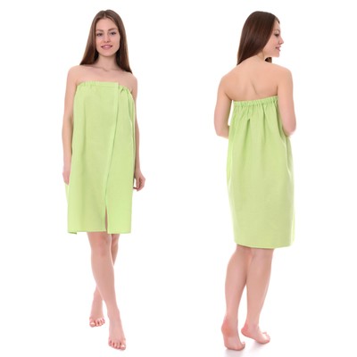 Накидка для сауны вафельная женская, 75×150, хлопок 100%