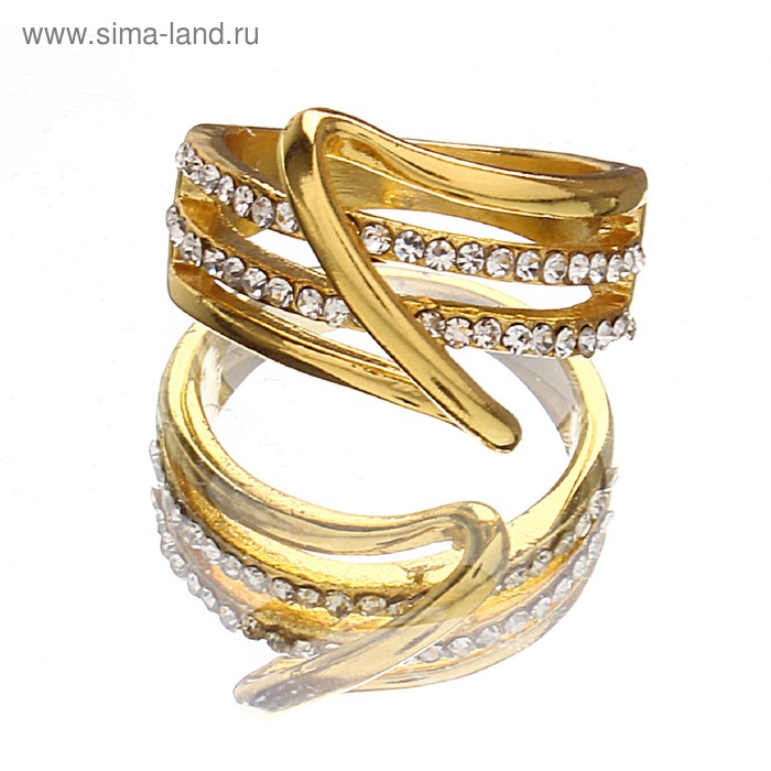 Кольцо «Зигзаг» (размер МИКС) - Фото 1