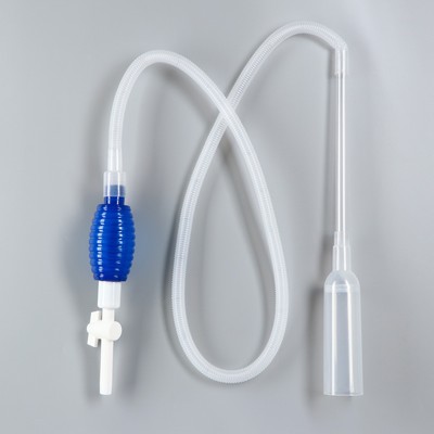 Сифон BARBUS ACCESSORY 033 усиленный с грушей и регулятором тока воды