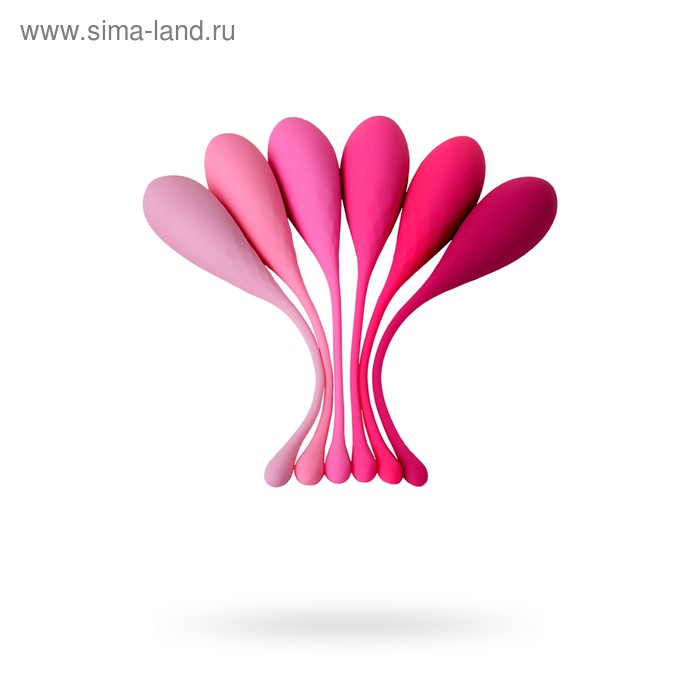 Набор вагинальных шариков Eromantica K-ROSE, силикон, цвет розовый, 6 шт.