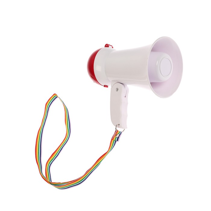 УЦЕНКА Мегафон ручной Rad-02, 5 Вт, дальность до 50 м, запись 10 сек, 3 режима, белый - Фото 1